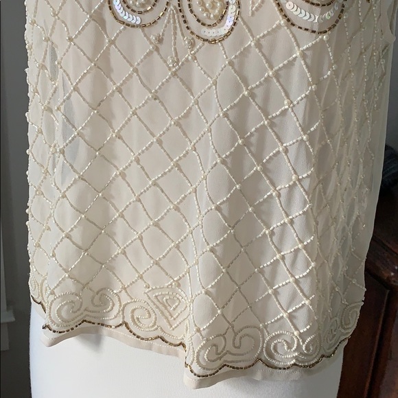 Forever 21 Sheer beaded top - NWT SZ Med - Picture 3 of 5